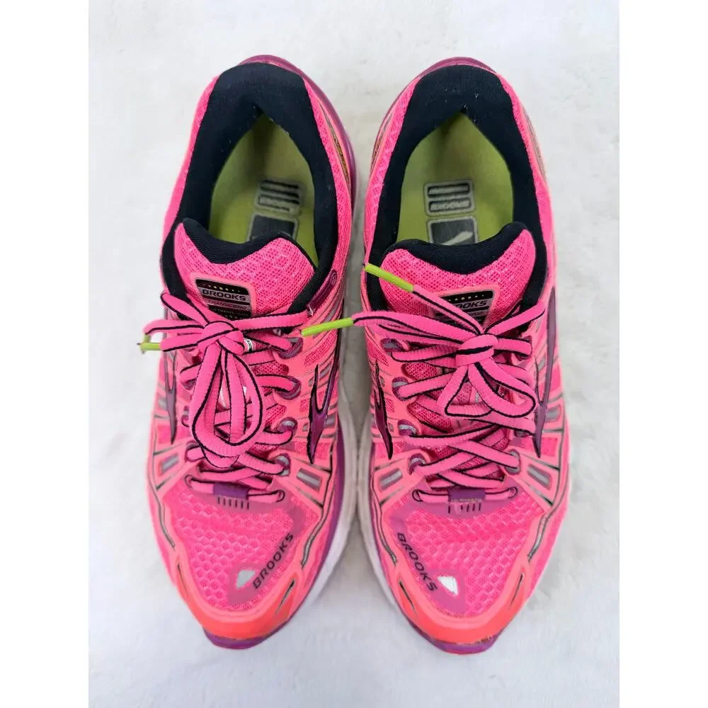 Brooks Transcend 1 Pink Purple Womens Running Shoes Size 8